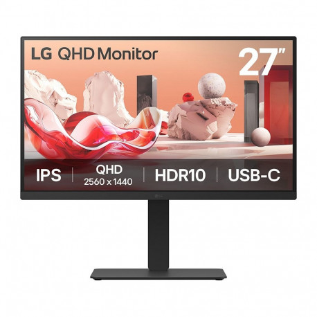 "68,6cm/27"" (2560×1440) LG 27BA75QB-B 16:9 IPS 5ms 100Hz USB-C DP HDMI RJ45 KVM Daisy-Chain Black"
