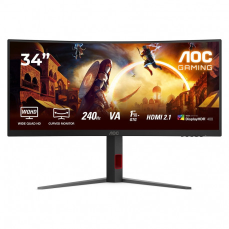 AOC monitor CU34G4Z 86,4cm/34" (3440x1440) 21:9 WQHD Fast VA 1ms 240Hz HDMI DisplayPort USB VESA HDR