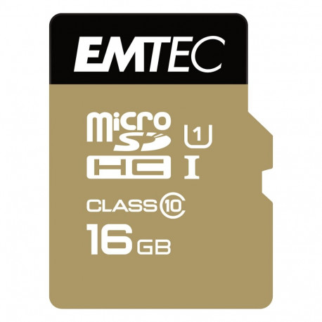 "CARD Emtec m16GB UHS-I U1 EliteGold + Adapter"