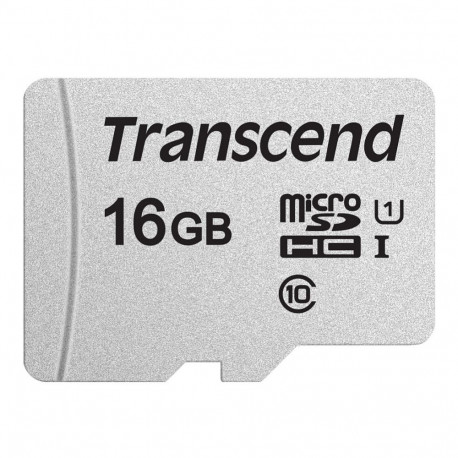 Transcend 16GB microSDHC USD300S mälukaart (ilma adapterita)