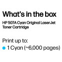 "HP 507A original original Toner cartridge CE401A cyan standard capacity 6.000 pages 1-pack"