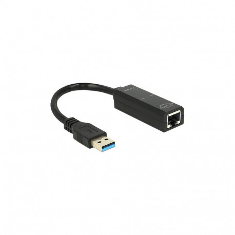 "USB Typ-A Netzwerk Adapter Gigabit LAN 1 x RJ45 schwarz"