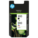 HP 300 originaal tindikassett CN637EE must ja kolmevärviline standardmahuga 2 x 4ml black: 200 pages