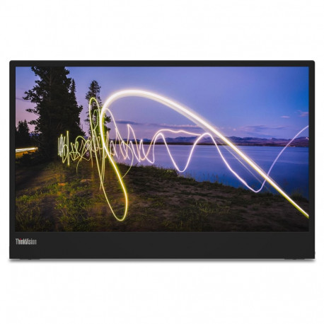 "39,5cm/ 15,6'' (1920x1080) Lenovo ThinkVision M15 Portable 16:9 6ms IPS 2x USB-C FullHD Raven Black