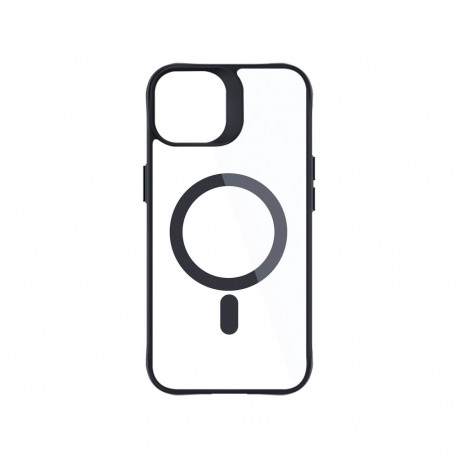 3mk Satin Armor MagCase with MagSafe for iPhone 15 - Clear with Black Frame