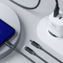 3mk kaabel Hyper Cable 3in1 USB-A/USB-C - USB-C/microUSB/Lightning 1,5m, must