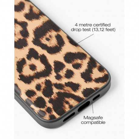 Mobiili tagakaas Ideal of Sweden iPhone 13/14/15/16e/17e nahkne, MagS Timeless Leo