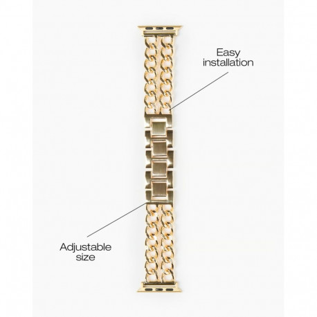 Kellarihm Ideal of Sweden Apple Watch 44/45/46/49mm Chain Gold