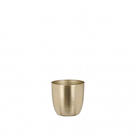 CERAMIC POT ALANO D11.5 H11CM GOLD