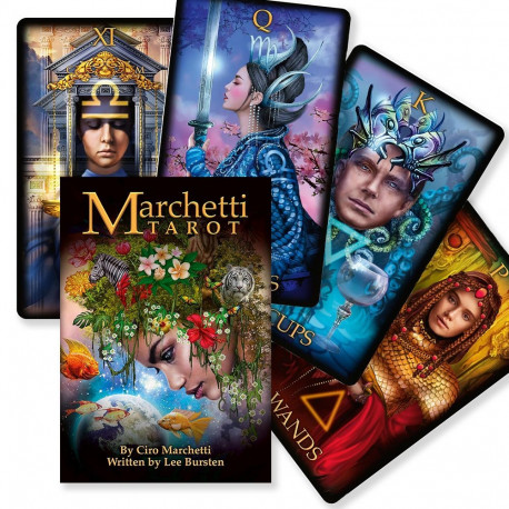 Tarot Deck - Marchetti Taro 78 Cards 116-Page Guide 7x12 cm