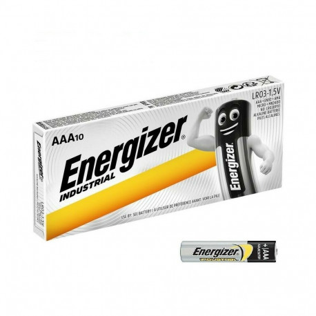 Energizer Industrial AAA Alkaline LR03 batteries 10 pcs.