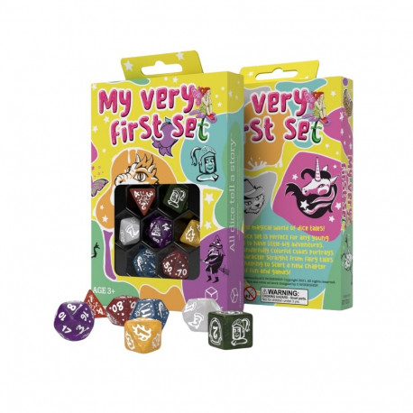 Dice Set - Q-WORKSHOP My Very First Fairy Dust 7-Die Set Glittery