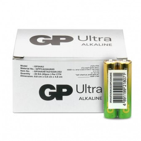 GP LR03 AAA Ultra Alkaline (G-TECH) batteries 40 pcs.
