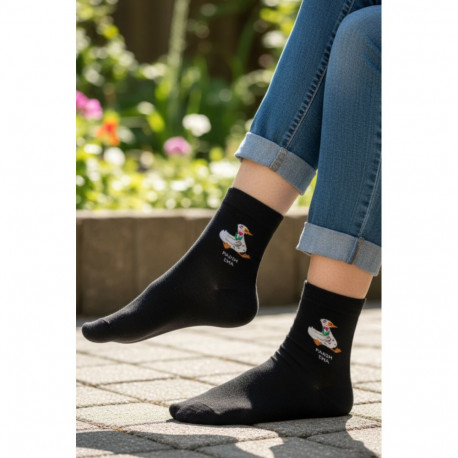 SOKISAHTEL PARIM EMA musta värvi puuvillased sokid GERDA 444