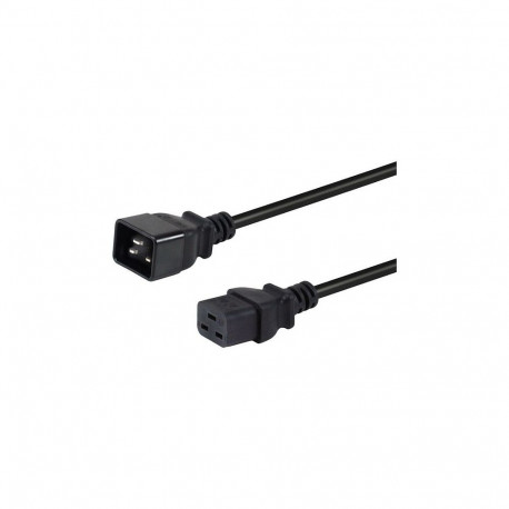"Equip Stromkabel C20 ->C19 St/Bu schwarz 1.80m"