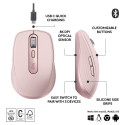 "Logitech MX Anywhere 3S Mouse optical 6 buttons wireless Bluetooth rose"