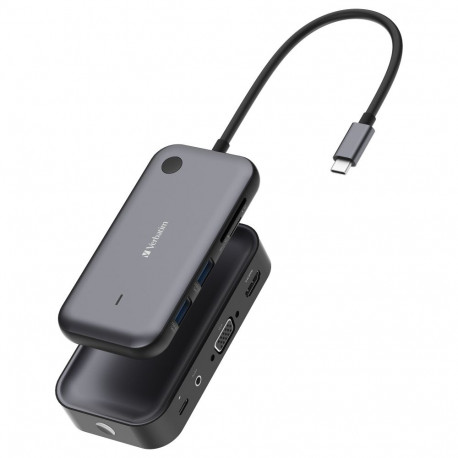 Verbatim WDA-01 USB-C jaotur juhtmevaba ekraaniadapter HDMI/VGA FullHD