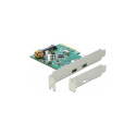 DeLOCK USB 3.1 PCIex1 2x sisemine 2x väline