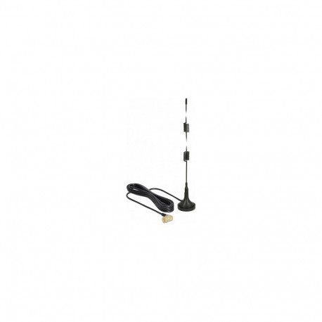 "DELOCK LTE Antenne SMA Stecker 90 2.5 dBi starr omnidirektional mit magnetischem Standfuss und Ansc