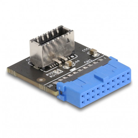 Delock USB 5 Gbps nurgaga adapter kontaktpesast sisemiseks USB Typ-E Key A pesaks