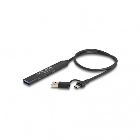 "4 Port Slim USB Hub mit USB Type-C™ oder USB Typ-A zu 3 x USB 5 Gbps USB Type-C™ + 1 x USB 5 Gbps T