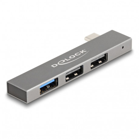 3-pordine õhuke USB-jaotur USB Type-C™-ühendusega, 1 × USB 10 Gbps USB Type-A + 2 × USB 2.0 Type-A