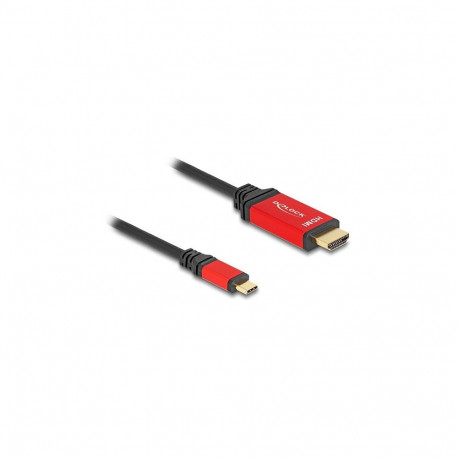 Delock USB Type-C - HDMI kaabel DP Alt Mode 8K 60 Hz HDR-funktsiooniga 2m punane