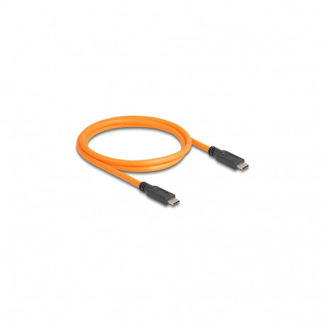 "DELOCK USB 5 Gbps Kabel USB Type-C Stecker zu USB Type-C Stecker fur Tethered Shooting 1m orange"