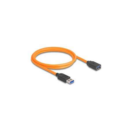 "DELOCK USB 5 Gbps Kabel USB Typ-A Stecker zu USB Typ-A Buchse fur Tethered Shooting 1m orange"