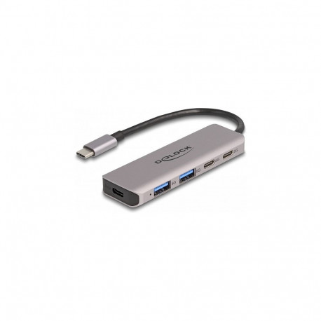 Delock USB 5 Gbps 2-pordiline USB Type-C ja 2-pordiline Type-A jaotur USB Type-C liidesega
