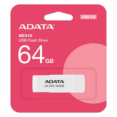"STICK ADATA USB 3.2 UC310 white 64GB UC310-64G-RWH"