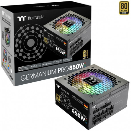 Germanium Pro RGB 850W (schwarz, 1x 12-Pin High Power GPU, 4x PCIe, Kabelmanagement, 850 Watt)