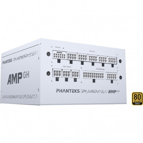 AMP GH 750W ATX3.1 White (weiß, 1x 12-Pin High Power GPU, 3x PCIe, Kabelmanagement, 750 Watt)