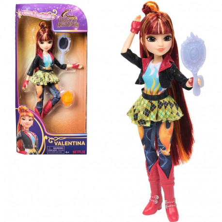 Spinmaster Unicorn Academy - Dress-up doll Valentina (24 cm tall, with real hair, removable clothes 