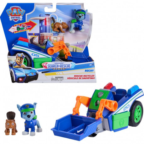 Paw Patrol taaskasutussõiduk Rocky 2 figuuriga