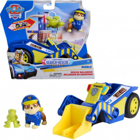 Paw Patrol - Search & Rescue: Rubbles Rettungs-Bulldozer mit 2 Figuren