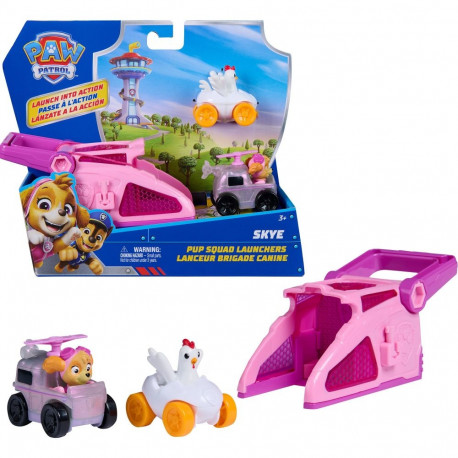 Paw Patrol - Pup Squad Launcher mit Skye und Henrietta Fahrzeugen