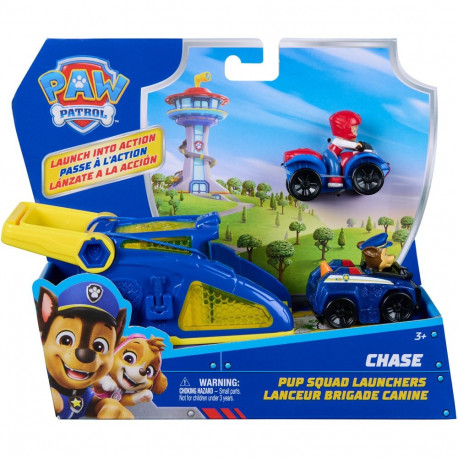 Spinmaster Paw Patrol - Pup Squad Launcher Set with Two Mini Vehicles (Assorted Items)