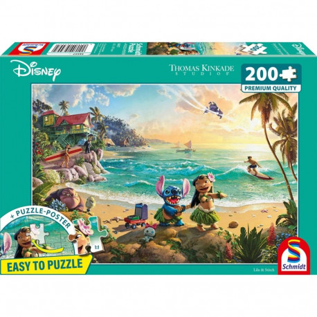 Schmidt Spiele Thomas Kinkade Studios: Disney - Lilo & Stitch (200 pieces)
