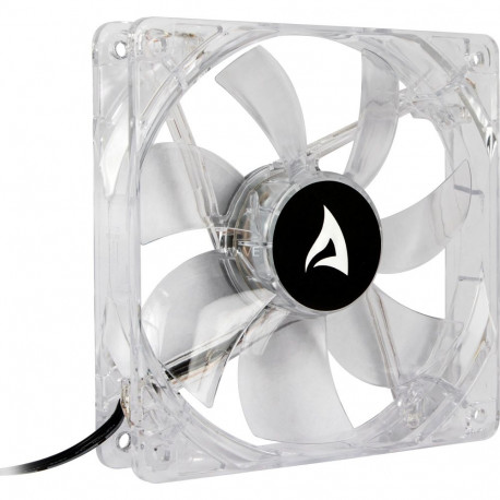 Sharkoon Case Fan Blue LED BULK (transparent, 3-pin/5.25" connector, 120 mm)