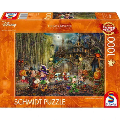 Thomas Kinkade Studios pusle 1000-osaline Disney Dreams Collection Mickey ja Minnie Halloweeni lõbu