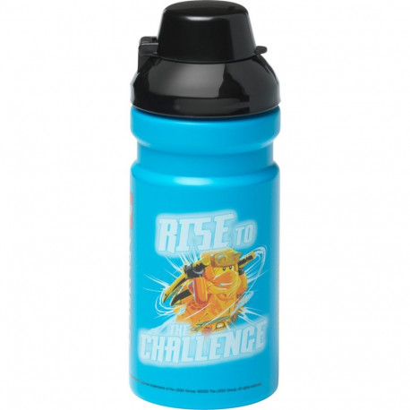 LEGO Trinkflasche Ninjago Classic (hellblau/schwarz, 0,39 Liter)