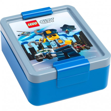LEGO lõunasöögikarp, sinine/hõbedane
