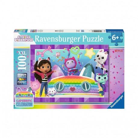Kinderpuzzle Gabby's Dollhouse - Lasst uns feiern! (100 Teile)