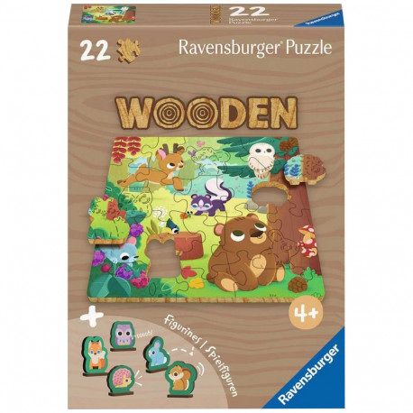 Wooden Puzzles Kids - Fröhliche Waldfreunde (22 Teile)