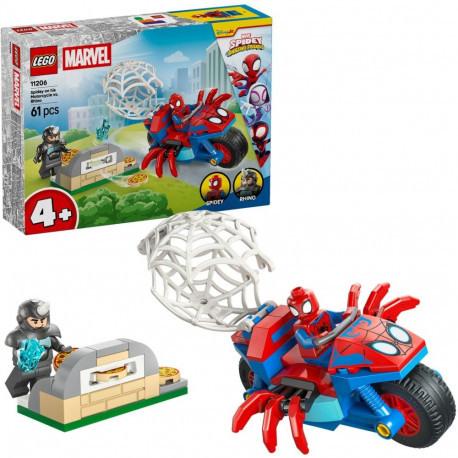 Marvel 11206 Spidey ja tema super-sõbrad mootorrattal vs Rhino
