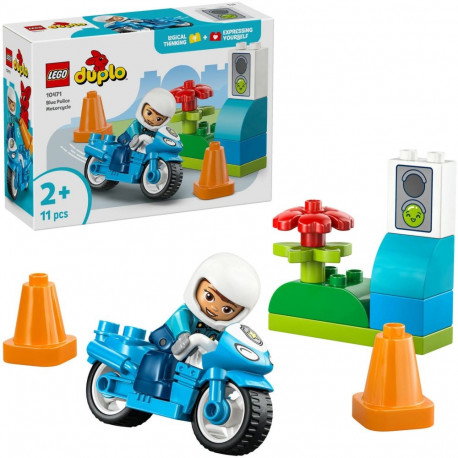 LEGO 10471 DUPLO Town Blue Police Motorcycle