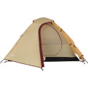 Coleman Darwin 3 Summer Camping Tent 3 Person Beige Dark Red