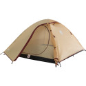 Coleman Darwin 3 Summer Camping Tent 3 Person Beige Dark Red