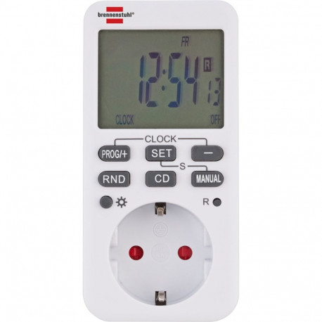 Comfort-Line Digitale Wochenzeitschaltuhr (weiß, Steckdose mit Kinderschutz)